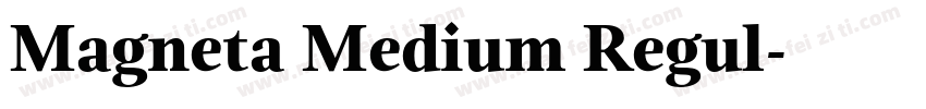 Magneta Medium Regul字体转换